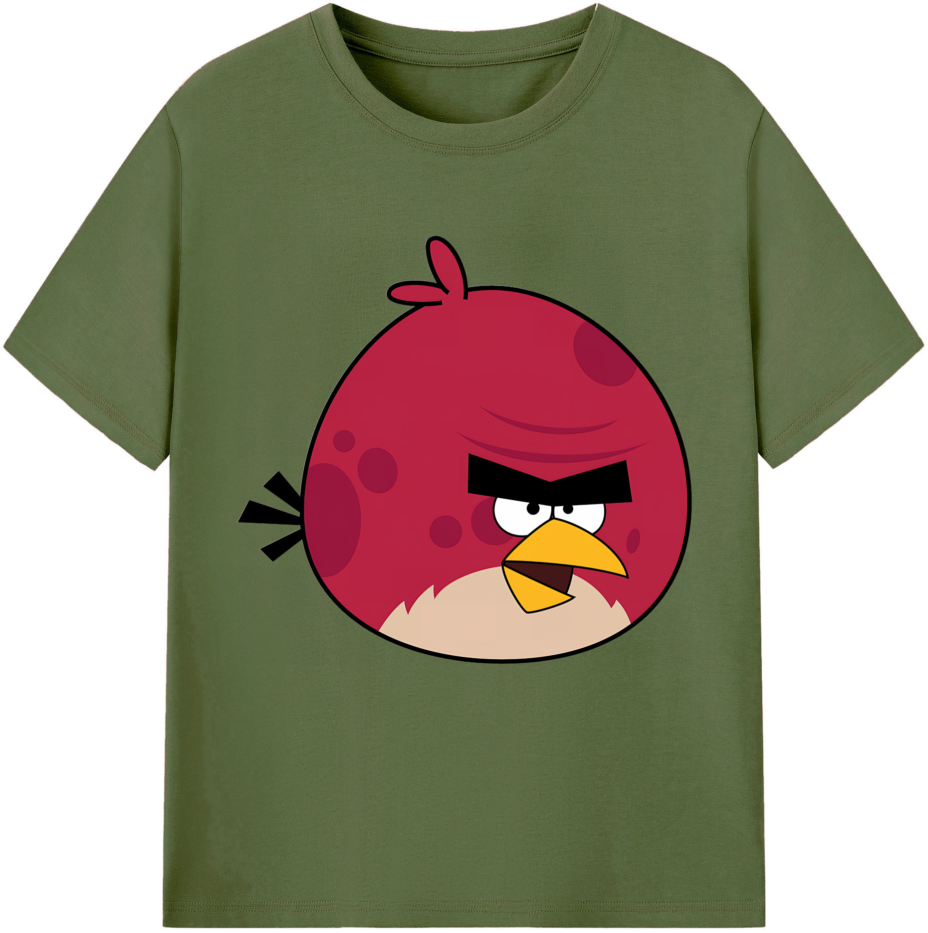 （画像用） Angry Birds アングリーバード 綿100％半袖Tシャツ（フロントプリント）
